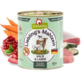 Fox4Pets GranataPet Liebling´s Mahlzeit cielęcina i jagnięcina mokra karma dla psa 800g