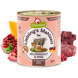 Fox4Pets GranataPet Liebling´s Mahlzeit dziczyzna i wołowina mokra karma dla psa 800g