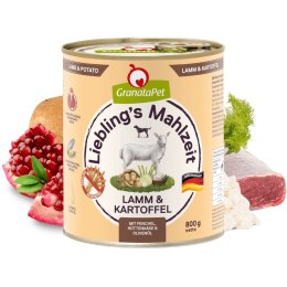 Fox4Pets GranataPet Liebling´s Mahlzeit jagnięcina i ziemniaki mokra karma dla psa 800g