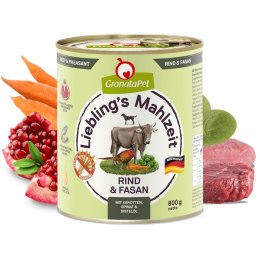 Fox4Pets GranataPet Liebling´s Mahlzeit wołowina i bażant mokra karma dla psa 800g