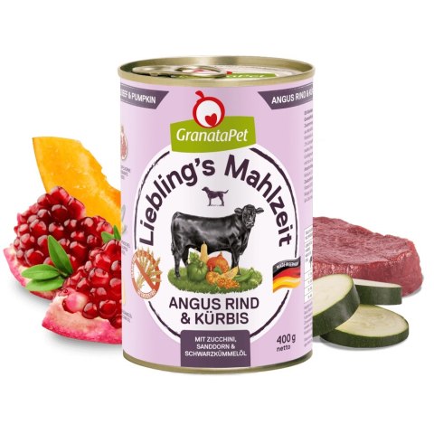Fox4Pets GranataPet Liebling´s Mahlzeit wołowina i dynia mokra karma dla psa 800g Fox4Pets GranataPet Liebling´s Mahlzeit wołowina i dynia mokra karma dla psa 800g