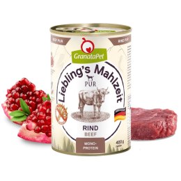 Fox4Pets GranataPet Liebling´s Mahlzeit wołowina mokra karma dla psa 400g