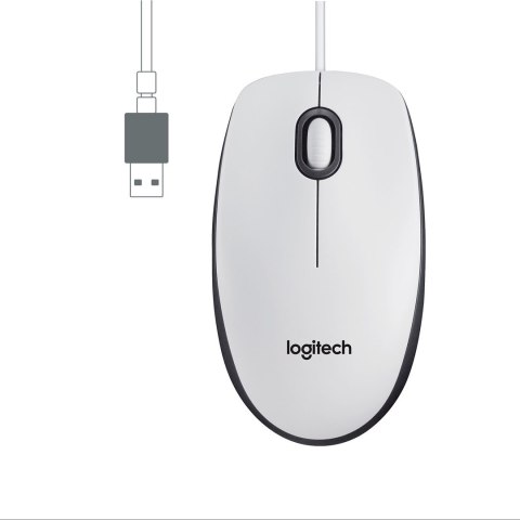 Logitech Mysz Logitech M100 White