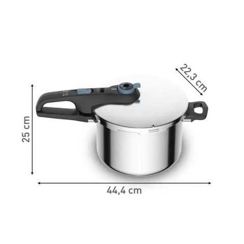 Tefal Szybkowar TEFAL Secure Trendy Pressure 6L P2580701 Tefal Szybkowar TEFAL Secure Trendy Pressure 6L P2580701