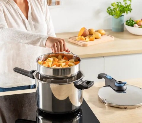 Tefal Szybkowar TEFAL Secure Trendy Pressure 6L P2580701 Tefal Szybkowar TEFAL Secure Trendy Pressure 6L P2580701