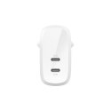 Belkin Ładowarka Belkin BoostCharge Pro Dual USB-C PD 3.1 PPS Wall Charger 60W White