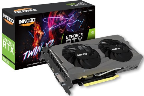 INNO3D Karta graficzna INNO3D GeForce RTX 3050 TWIN X2 8GB GDDR6 INNO3D Karta graficzna INNO3D GeForce RTX 3050 TWIN X2 8GB GDDR6