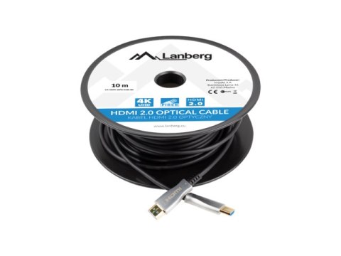 Lanberg LANBERG KABEL HDMI LANBERG KABEL HDMI M/M V2.0 10M OPTYCZNY AOC CZARNY CA-HDMI-20FB-0100-BK Lanberg LANBERG KABEL HDMI LANBERG KABEL HDMI M/M V2.0 10M OPTYCZNY AOC CZARNY CA-HDMI-20FB-0100-BK