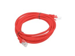 Lanberg PATCHCORD KAT.5E UTP 3M CZERWONY FLUKE PASSED LANBERG 10-PACK