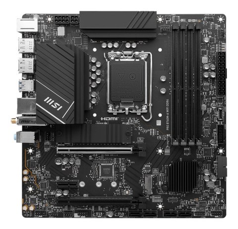MSI Płyta główna MSI PRO B760M-A WIFI DDR4 MSI Płyta główna MSI PRO B760M-A WIFI DDR4