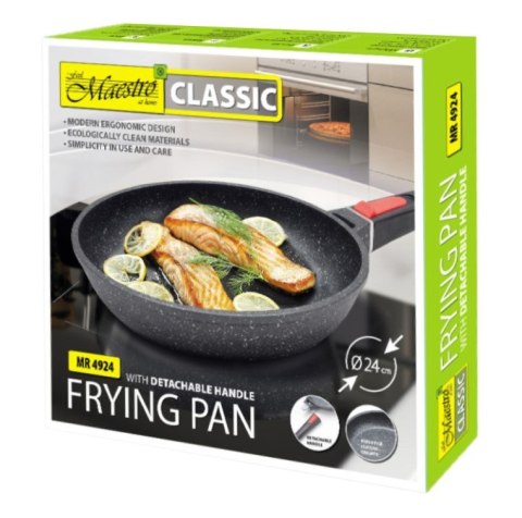 Maestro Patelnia ze zdejmowaną rączką Granit 24 cm MR-4924 MAESTRO Maestro Patelnia ze zdejmowaną rączką Granit 24 cm MR-4924 MAESTRO