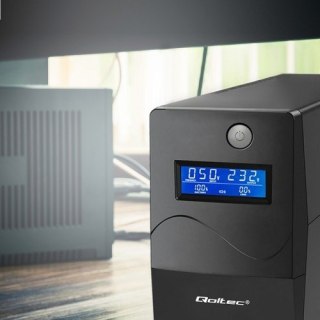 Qoltec QOLTEC ZASILACZ AWARYJNY UPS 450VA | 240W | LCD | USB | RJ45