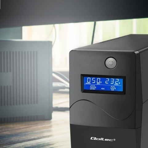 Qoltec QOLTEC ZASILACZ AWARYJNY UPS 450VA | 240W | LCD | USB | RJ45 Qoltec QOLTEC ZASILACZ AWARYJNY UPS 450VA | 240W | LCD | USB | RJ45