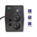Qoltec QOLTEC ZASILACZ AWARYJNY UPS 450VA | 240W | LCD | USB | RJ45
