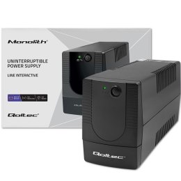 Qoltec QOLTEC ZASILACZ AWARYJNY UPS LINE INTERACTIVE | MONOLITH | 850VA | 480W