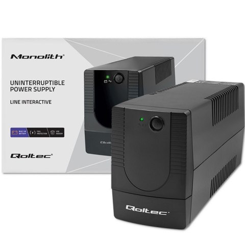 Qoltec QOLTEC ZASILACZ AWARYJNY UPS LINE INTERACTIVE | MONOLITH | 850VA | 480W Qoltec QOLTEC ZASILACZ AWARYJNY UPS LINE INTERACTIVE | MONOLITH | 850VA | 480W