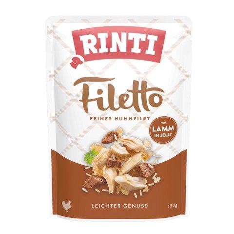 RINTI Rinti Filetto kurczak i jagnięcina w galaretce 100g RINTI Rinti Filetto kurczak i jagnięcina w galaretce 100g