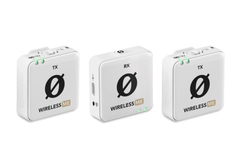 RODE RODE Wireless ME Dual White - Kompaktowy bezprzewodowy system mikrofonowy z dwoma nadajnikami do nagrywania dwukanałowego (biał RODE RODE Wireless ME Dual White - Kompaktowy bezprzewodowy system mikrofonowy z dwoma nadajnikami do nagrywania dwukanałowego (biał