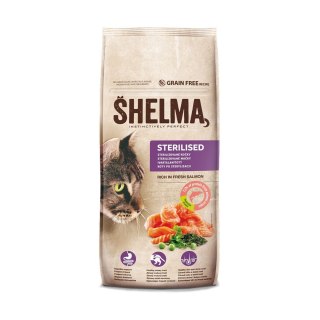SHELMA SHELMA karma sucha dla kotów sterylizowanych. Z łososiem 8kg