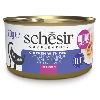 Agras Pet Foods SCHESIR Adult Soku Kurczak i Wołowina z Ryżem 70g