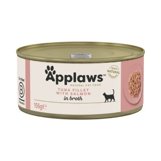 Applaws Applaws Cat Tin Tuna Fillet with Salmon in Broth 156g