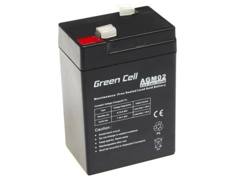 Green Cell GREEN CELL AKUMULATOR ŻELOWY AGM02 6V 4,5AH Green Cell GREEN CELL AKUMULATOR ŻELOWY AGM02 6V 4,5AH