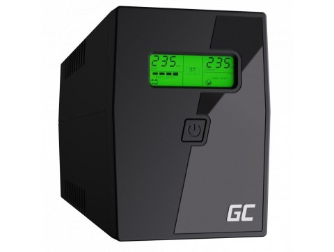 Green Cell GREEN CELL ZASILACZ AWARYJNY UPS02 POWER PROOF 800VA 480W Green Cell GREEN CELL ZASILACZ AWARYJNY UPS02 POWER PROOF 800VA 480W