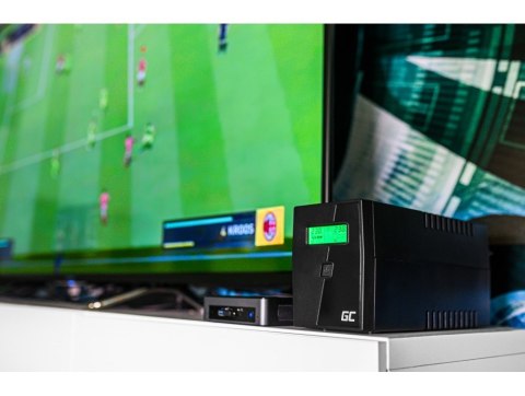 Green Cell GREEN CELL ZASILACZ AWARYJNY UPS02 POWER PROOF 800VA 480W Green Cell GREEN CELL ZASILACZ AWARYJNY UPS02 POWER PROOF 800VA 480W