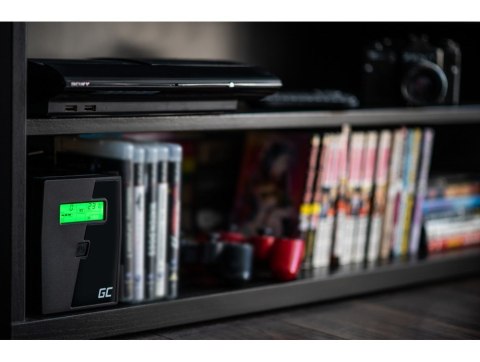 Green Cell GREEN CELL ZASILACZ AWARYJNY UPS02 POWER PROOF 800VA 480W Green Cell GREEN CELL ZASILACZ AWARYJNY UPS02 POWER PROOF 800VA 480W