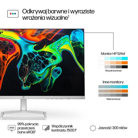 Hewlett-Packard MONITOR HP LED 23,8" 524sf (94C17E9) Hewlett-Packard MONITOR HP LED 23,8" 524sf (94C17E9)