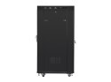 Lanberg LANBERG SZAFA STOJĄCA RACK 19" 27U 800X1000 DRZWI SZKLANE LCD CZARNA (FLAT PACK) FF01-8027-12BL