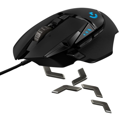 Logitech Mysz Logitech G502 Gaming HERO EU 910-005471 (optyczna; 16000 DPI; kolor czarny)