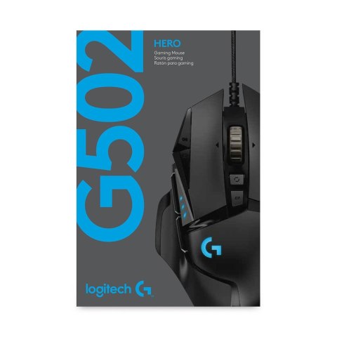 Logitech Mysz Logitech G502 Gaming HERO EU 910-005471 (optyczna; 16000 DPI; kolor czarny)