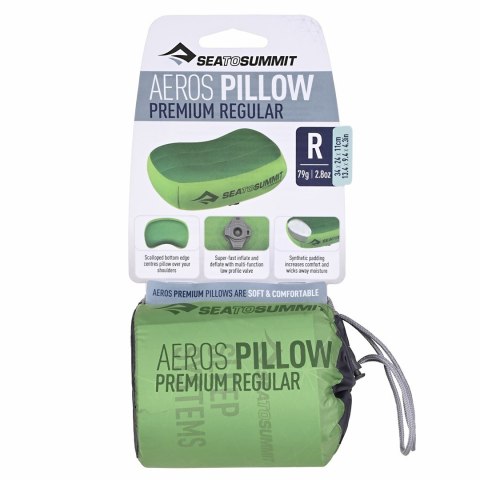 SEA TO SUMMIT Poduszka SEA TO SUMMIT Aeros Premium Regular Lime