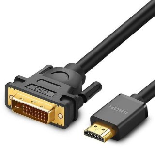 UGREEN Ugreen kabel HD106 DVI 24+1 pin/HDMI FHD 60Hz 1.5m (czarny)