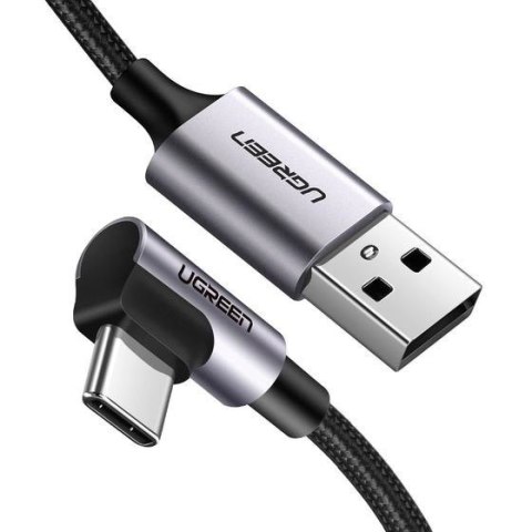 UGREEN Ugreen kabel US284 USB-A (prosty) / USB-C (kątowy) 3A 1m (szary) UGREEN Ugreen kabel US284 USB-A (prosty) / USB-C (kątowy) 3A 1m (szary)