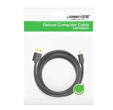 UGREEN Ugreen kabel USB-mini USB 480 Mbps 1,5m (czarny) UGREEN Ugreen kabel USB-mini USB 480 Mbps 1,5m (czarny)