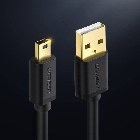 UGREEN Ugreen kabel USB - mini USB 480 Mbps 2m US132 (czarny) UGREEN Ugreen kabel USB - mini USB 480 Mbps 2m US132 (czarny)