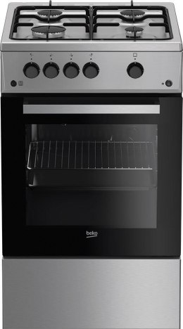 Beko Kuchnia Beko FSG52020FX (Płyta gazowa; Piekarnik gazowy; 500mm)