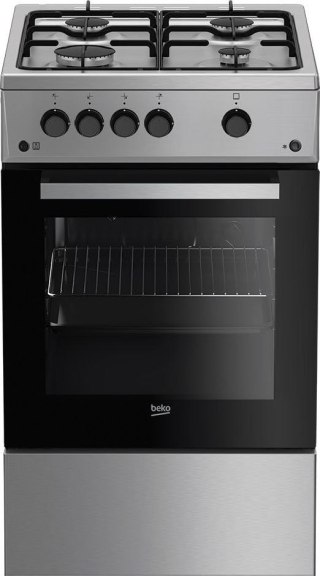 Beko Kuchnia Beko FSG52020FX (Płyta gazowa; Piekarnik gazowy; 500mm)