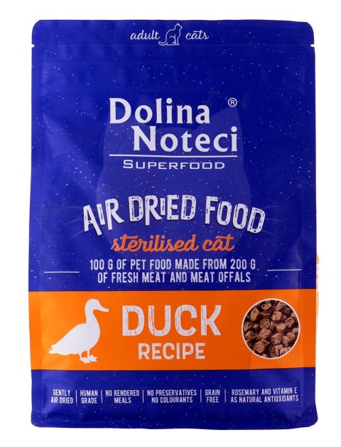 DOLINA NOTECI Dolina Noteci Superfood Sterylised Kaczka 1KG dla kota
