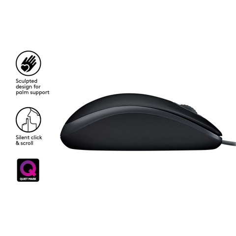Logitech Mysz Logitech 910-005508 (optyczna; 1000 DPI; kolor czarny) Logitech Mysz Logitech 910-005508 (optyczna; 1000 DPI; kolor czarny)