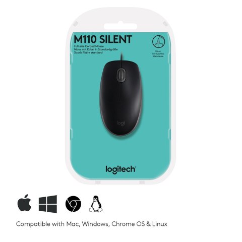Logitech Mysz Logitech 910-005508 (optyczna; 1000 DPI; kolor czarny) Logitech Mysz Logitech 910-005508 (optyczna; 1000 DPI; kolor czarny)