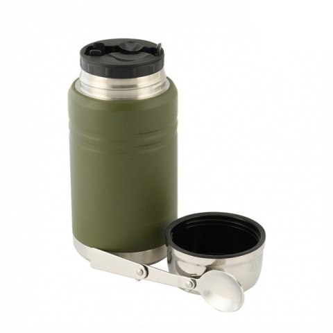 M-TAC Termos obiadowy z łyżką ze stali Inox M-TAC Olive poj. 750 ml. M-TAC Termos obiadowy z łyżką ze stali Inox M-TAC Olive poj. 750 ml.