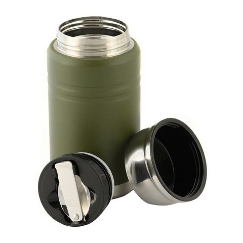 M-TAC Termos obiadowy z łyżką ze stali Inox M-TAC Olive poj. 750 ml. M-TAC Termos obiadowy z łyżką ze stali Inox M-TAC Olive poj. 750 ml.