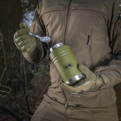 M-TAC Termos obiadowy z łyżką ze stali Inox M-TAC Olive poj. 750 ml. M-TAC Termos obiadowy z łyżką ze stali Inox M-TAC Olive poj. 750 ml.