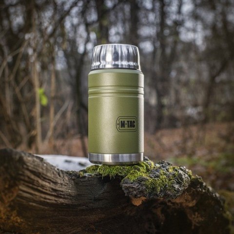 M-TAC Termos obiadowy z łyżką ze stali Inox M-TAC Olive poj. 750 ml. M-TAC Termos obiadowy z łyżką ze stali Inox M-TAC Olive poj. 750 ml.