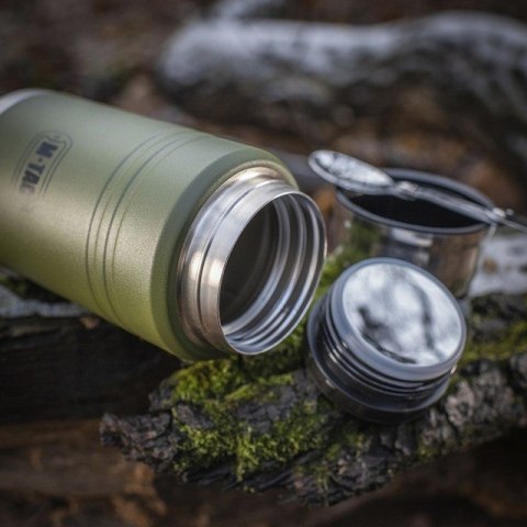 M-TAC Termos obiadowy z łyżką ze stali Inox M-TAC Olive poj. 750 ml. M-TAC Termos obiadowy z łyżką ze stali Inox M-TAC Olive poj. 750 ml.
