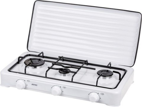 MPM Turystyczna kuchenka gazowa 3-palnikowa MPM SMILE-KN-03/1K