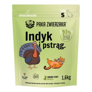 PAKA ZWIERZAKA Paka Zwierzaka Indyk z pstrągiem kocięta "S" 1,6kg
